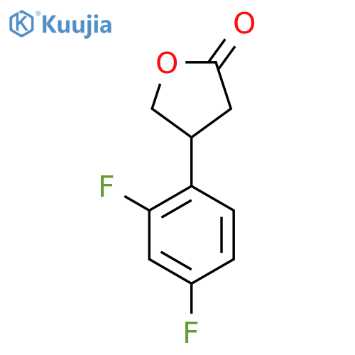 4-(2,4-difluorophenyl)oxolan-2-one structure