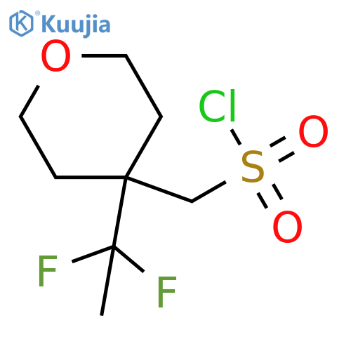 4-(1,1-difluoroethyl)oxan-4-ylmethanesulfonyl chloride structure