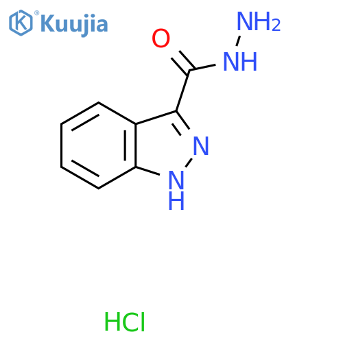 1H-indazole-3-carbohydrazide hydrochloride structure