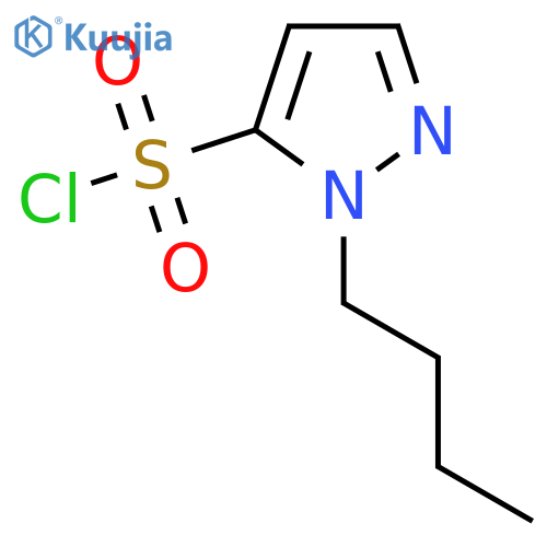 1-butyl-1H-pyrazole-5-sulfonyl chloride structure