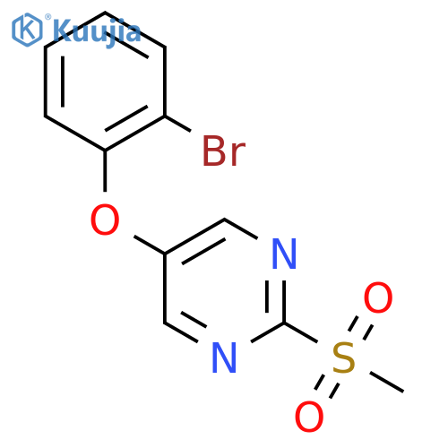 5-(2-bromophenoxy)-2-methanesulfonylpyrimidine structure