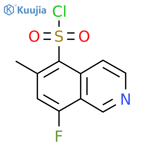 8-fluoro-6-methylisoquinoline-5-sulfonyl chloride structure