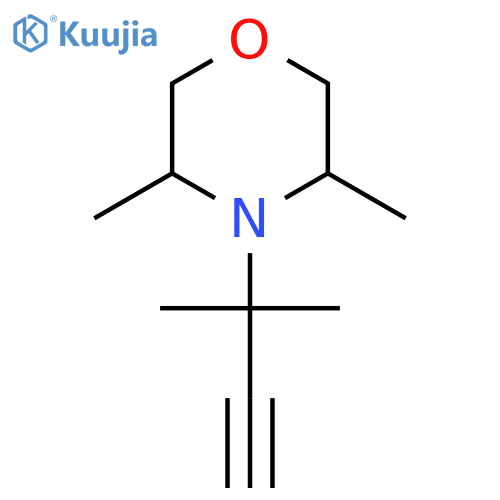3,5-dimethyl-4-(2-methylbut-3-yn-2-yl)morpholine structure