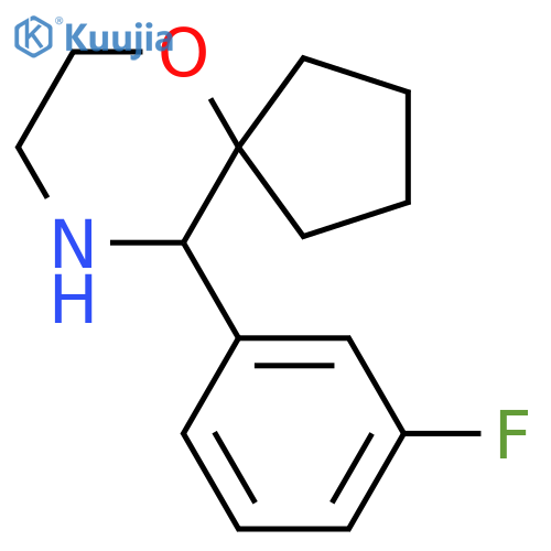 10-(3-fluorophenyl)-6-oxa-9-azaspiro4.5decane structure