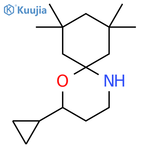 2-cyclopropyl-8,8,10,10-tetramethyl-1-oxa-5-azaspiro5.5undecane structure
