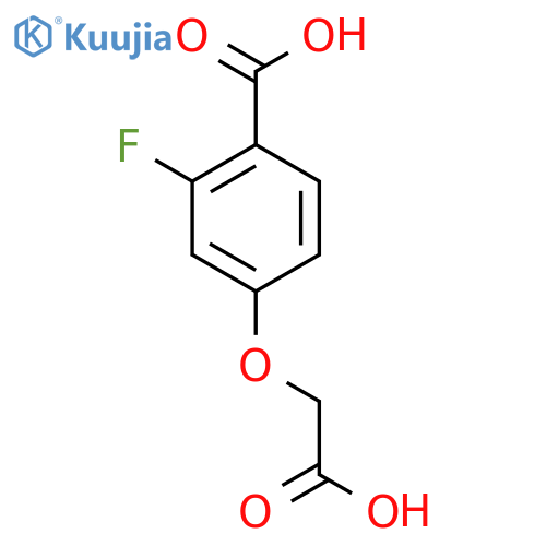 4-(carboxymethoxy)-2-fluorobenzoic acid structure