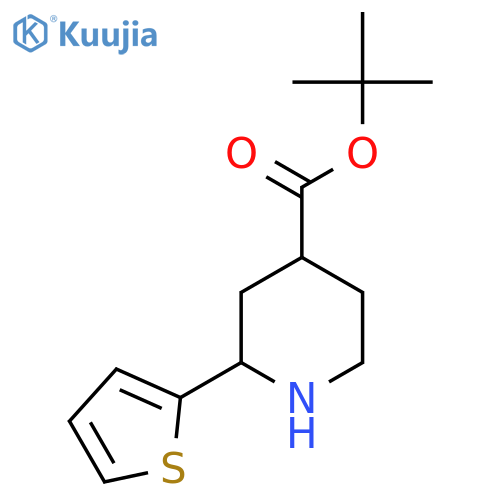 tert-butyl 2-(thiophen-2-yl)piperidine-4-carboxylate structure