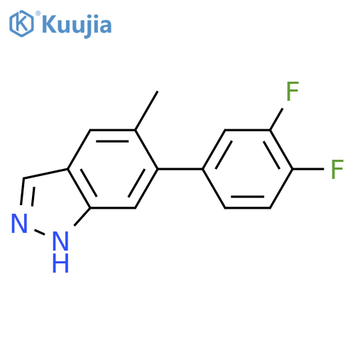 6-(3,4-difluorophenyl)-5-methyl-1H-indazole structure