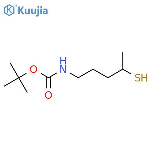 tert-butyl N-(4-sulfanylpentyl)carbamate structure