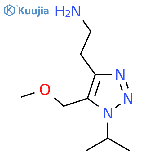 2-5-(methoxymethyl)-1-(propan-2-yl)-1H-1,2,3-triazol-4-ylethan-1-amine structure