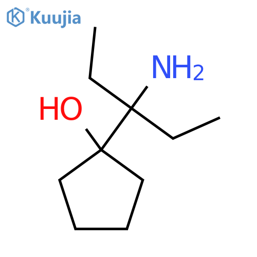 1-(3-aminopentan-3-yl)cyclopentan-1-ol structure