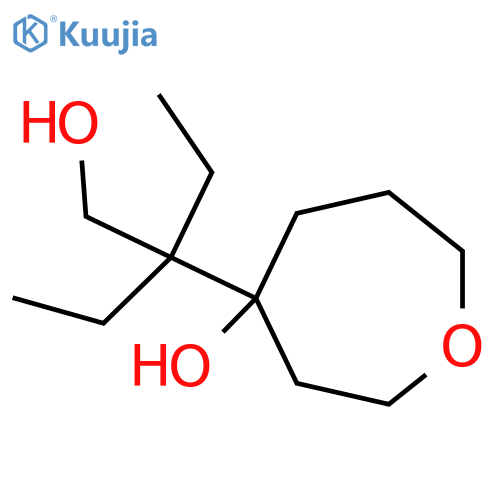 4-(2-ethyl-1-hydroxybutan-2-yl)oxepan-4-ol structure