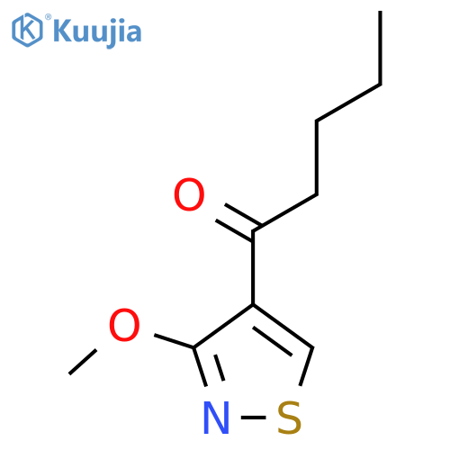 1-(3-methoxy-1,2-thiazol-4-yl)pentan-1-one structure