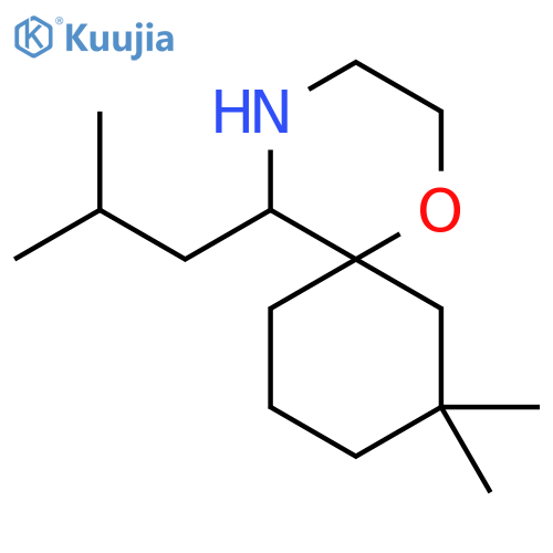 8,8-dimethyl-5-(2-methylpropyl)-1-oxa-4-azaspiro5.5undecane structure