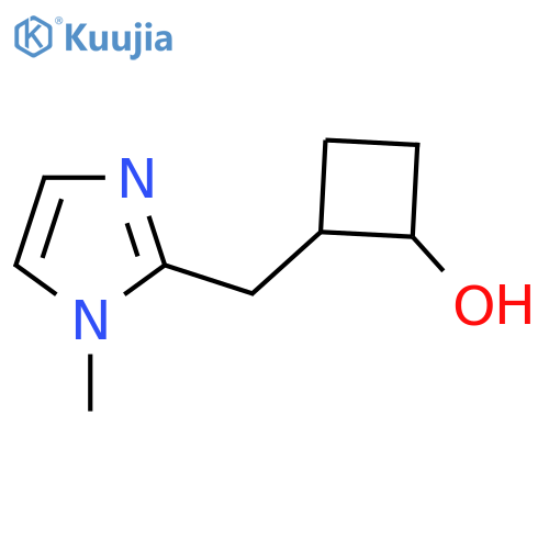 2-(1-methyl-1H-imidazol-2-yl)methylcyclobutan-1-ol structure