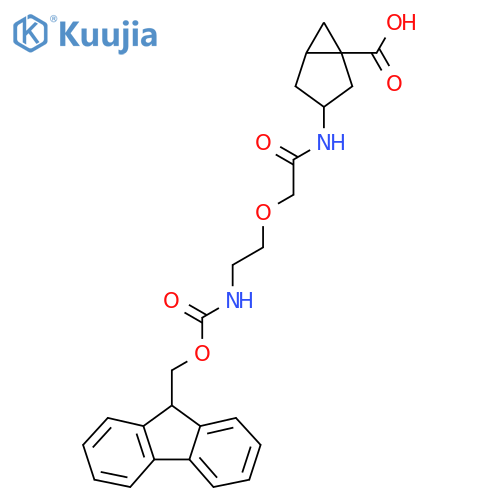 3-{2-2-({(9H-fluoren-9-yl)methoxycarbonyl}amino)ethoxyacetamido}bicyclo3.1.0hexane-1-carboxylic acid structure