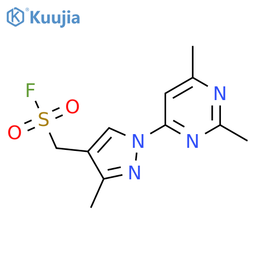 1-(2,6-dimethylpyrimidin-4-yl)-3-methyl-1H-pyrazol-4-ylmethanesulfonyl fluoride structure