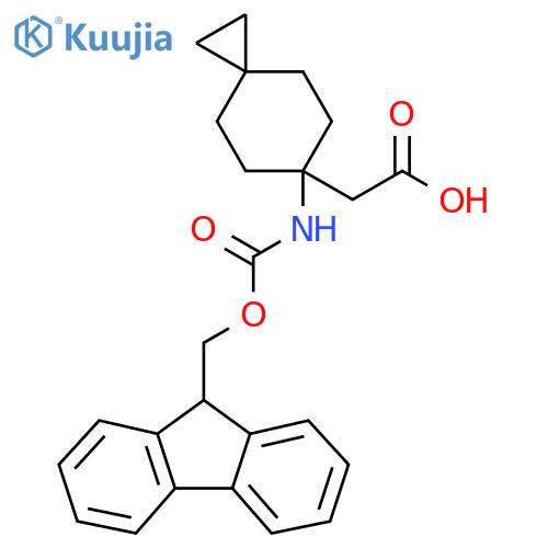 2-6-({(9H-fluoren-9-yl)methoxycarbonyl}amino)spiro2.5octan-6-ylacetic acid structure
