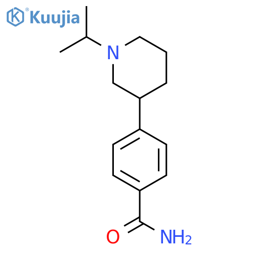 4-1-(propan-2-yl)piperidin-3-ylbenzamide structure