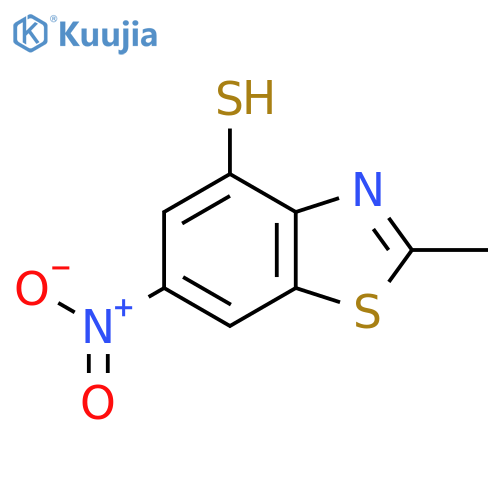 2-methyl-6-nitro-1,3-benzothiazole-4-thiol structure
