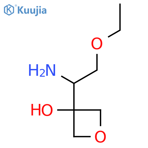 3-(1-amino-2-ethoxyethyl)oxetan-3-ol structure
