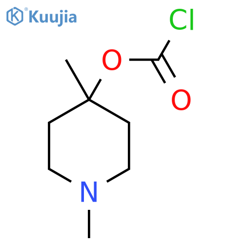 1,4-dimethylpiperidin-4-yl chloroformate structure