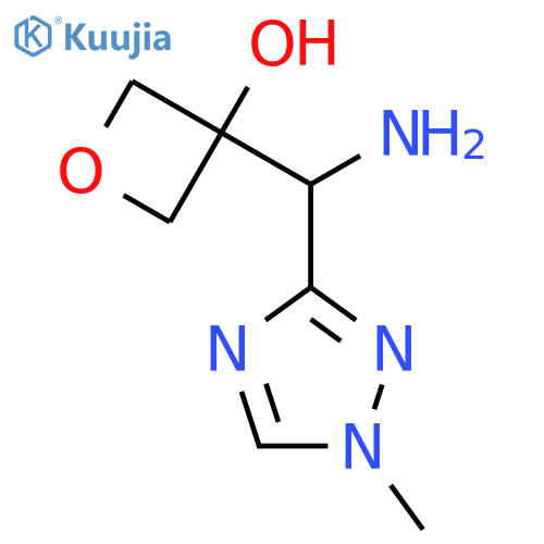 3-amino(1-methyl-1H-1,2,4-triazol-3-yl)methyloxetan-3-ol structure