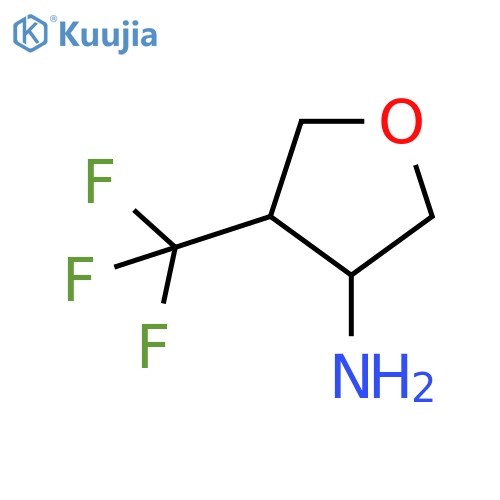 4-(trifluoromethyl)oxolan-3-amine structure