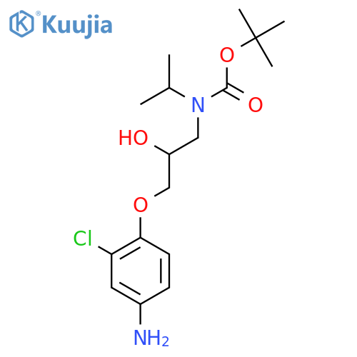 tert-butyl N-3-(4-amino-2-chlorophenoxy)-2-hydroxypropyl-N-(propan-2-yl)carbamate structure