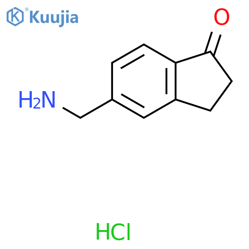 5-(aminomethyl)indan-1-one;hydrochloride structure