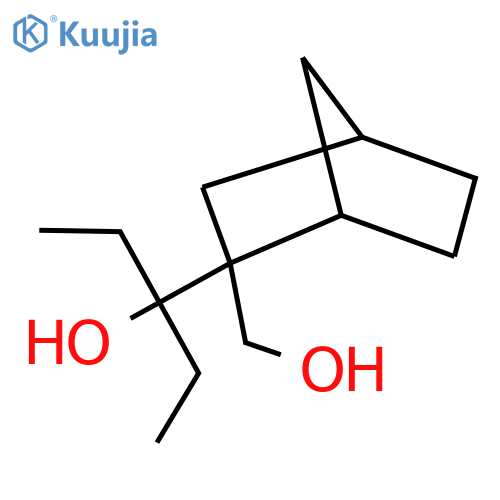 3-2-(hydroxymethyl)bicyclo2.2.1heptan-2-ylpentan-3-ol structure