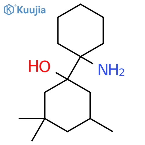 1-(1-aminocyclohexyl)-3,3,5-trimethylcyclohexan-1-ol structure