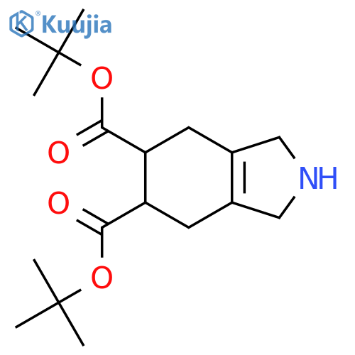 5,6-di-tert-butyl 2,3,4,5,6,7-hexahydro-1H-isoindole-5,6-dicarboxylate structure