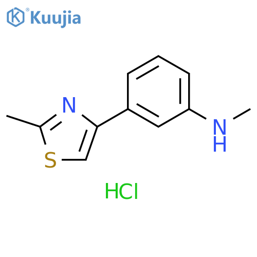N-methyl-3-(2-methyl-1,3-thiazol-4-yl)aniline dihydrochloride structure