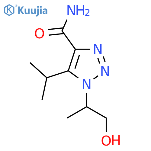 1-(1-hydroxypropan-2-yl)-5-(propan-2-yl)-1H-1,2,3-triazole-4-carboxamide structure