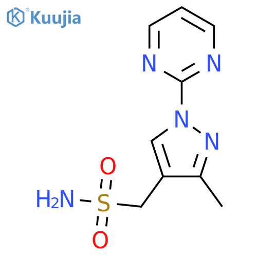 3-methyl-1-(pyrimidin-2-yl)-1H-pyrazol-4-ylmethanesulfonamide structure