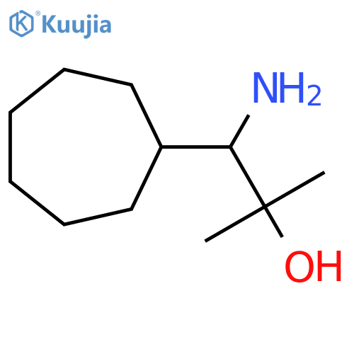 1-amino-1-cycloheptyl-2-methylpropan-2-ol structure
