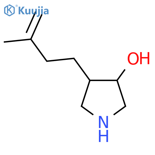4-(3-methylbut-3-en-1-yl)pyrrolidin-3-ol structure