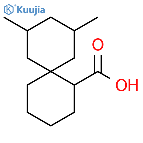 8,10-dimethylspiro5.5undecane-1-carboxylic acid structure