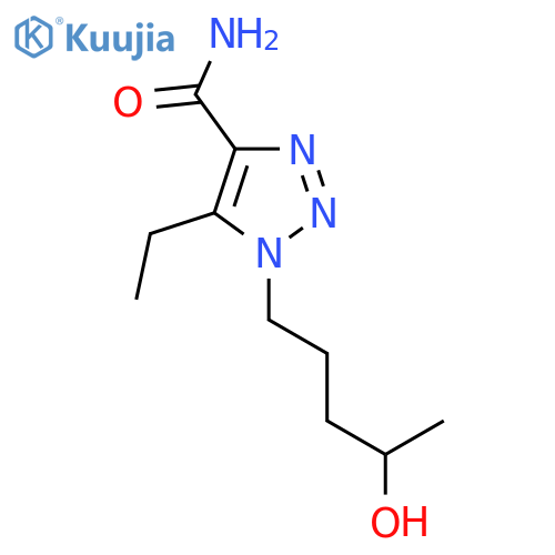 5-ethyl-1-(4-hydroxypentyl)-1H-1,2,3-triazole-4-carboxamide structure