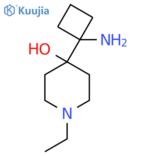4-(1-aminocyclobutyl)-1-ethylpiperidin-4-ol structure