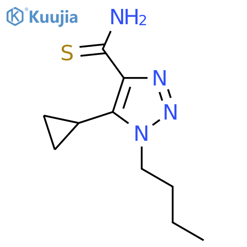 1-butyl-5-cyclopropyl-1H-1,2,3-triazole-4-carbothioamide structure