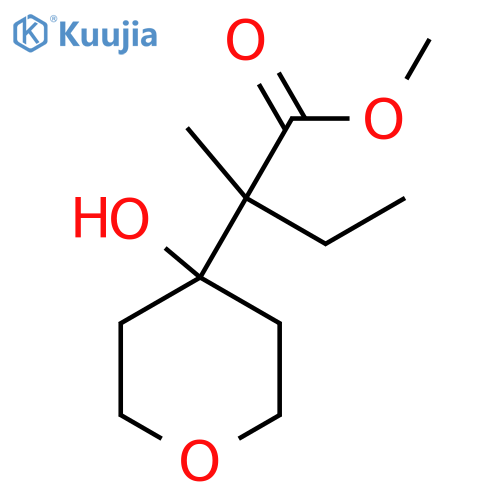 Methyl 2-(4-hydroxyoxan-4-yl)-2-methylbutanoate structure