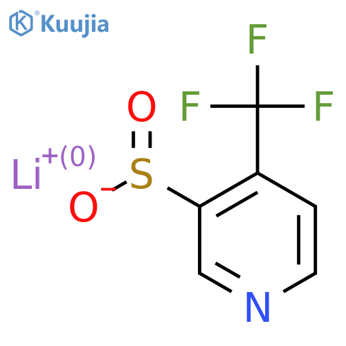 Lithium(1+) ion 4-(trifluoromethyl)pyridine-3-sulfinate structure
