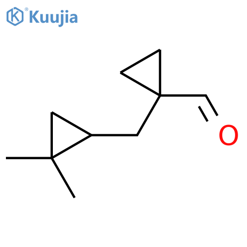 1-(2,2-dimethylcyclopropyl)methylcyclopropane-1-carbaldehyde structure