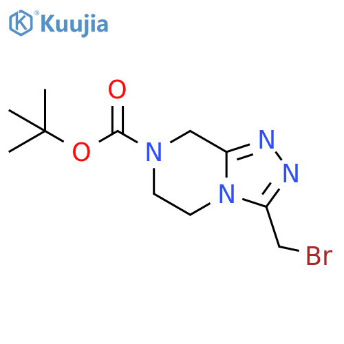 Tert-butyl 3-(bromomethyl)-6,8-dihydro-5H-[1,2,4]triazolo[4,3-a]pyrazine-7-carboxylate structure