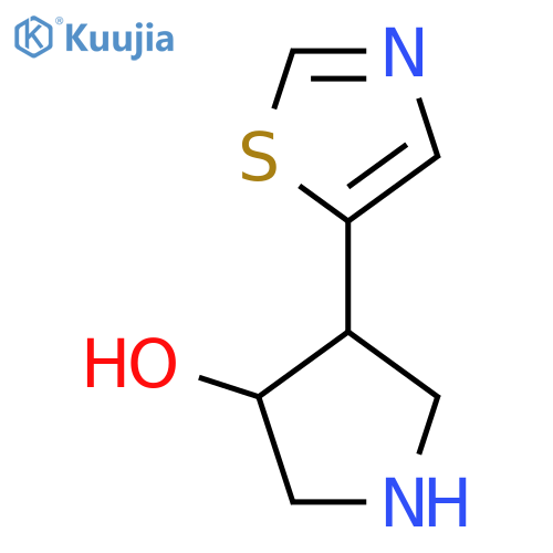 4-(1,3-thiazol-5-yl)pyrrolidin-3-ol structure