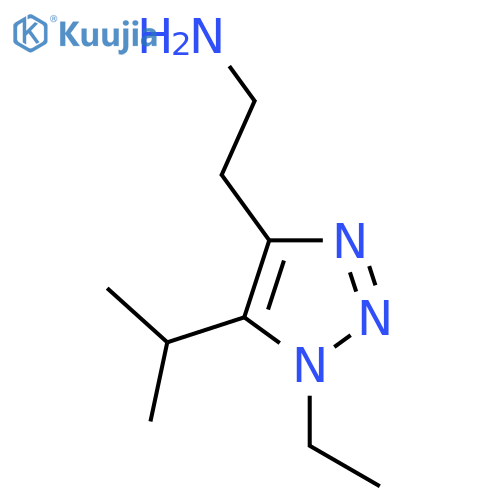 2-1-ethyl-5-(propan-2-yl)-1H-1,2,3-triazol-4-ylethan-1-amine structure