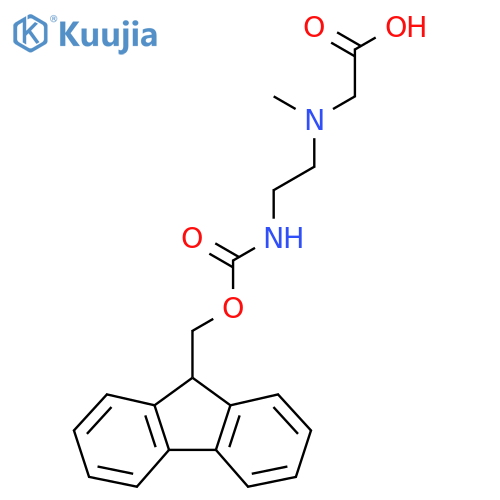 2-{[2-({[(9H-fluoren-9-yl)methoxy]carbonyl}amino)ethyl](methyl)amino}acetic acid structure