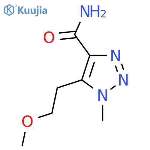 5-(2-methoxyethyl)-1-methyl-1H-1,2,3-triazole-4-carboxamide structure